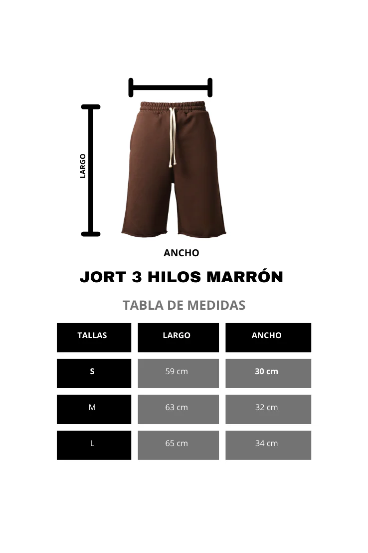 JORT TERRY 3 HILOS MARRÓN - Image 5
