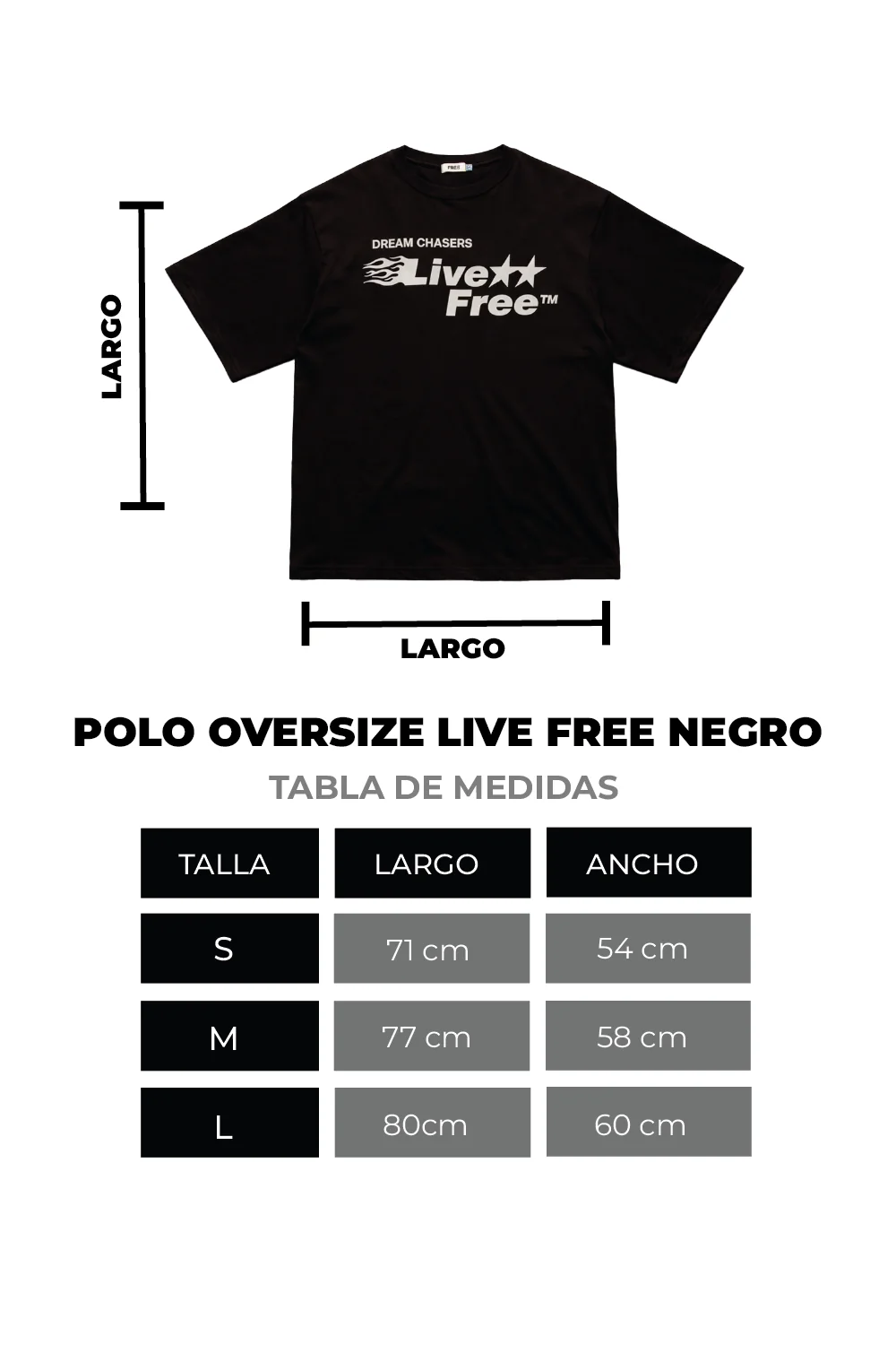 POLO OVERSIZE LIVE FREE - Image 6