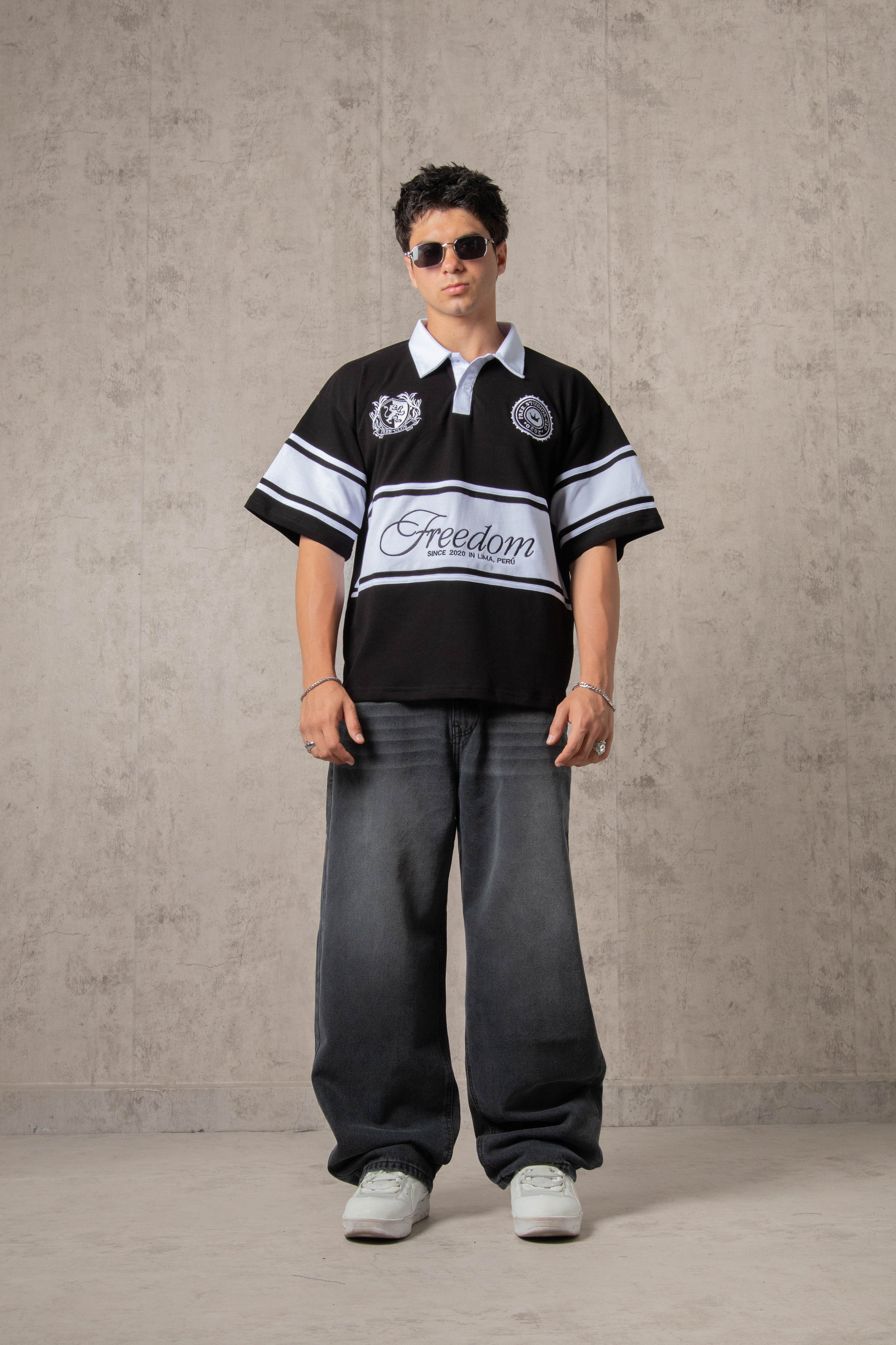 POLO PIQUÉ FREEDOM COLLEGE NEGRO - Image 6