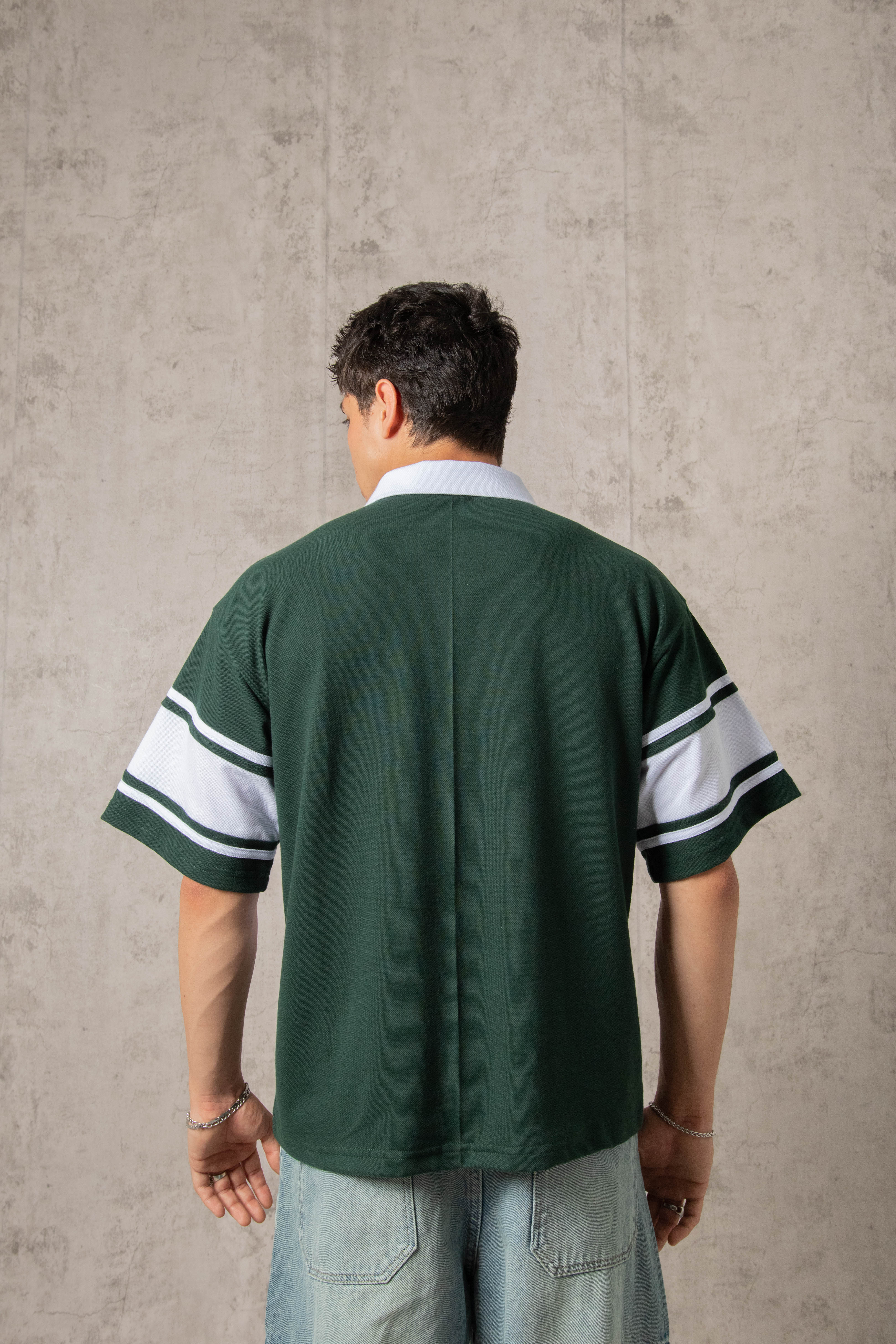 POLO PIQUÉ FREEDOM COLLEGE VERDE HUMO - Image 4